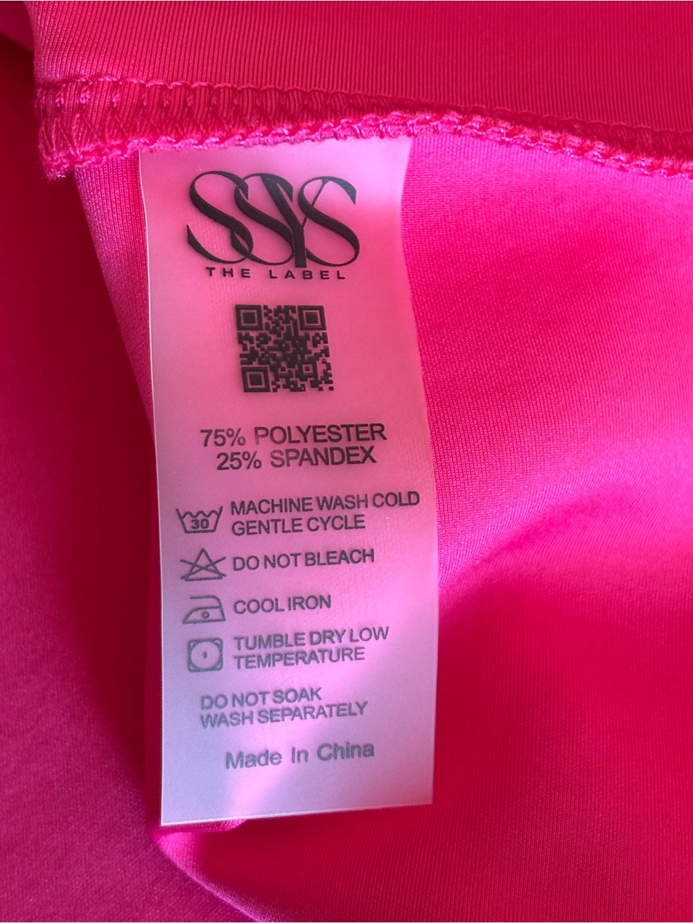 SSYS Margaret Drop Waist Collared Scuba Dress features a vibrant hot pink XL - Picture 10 of 10